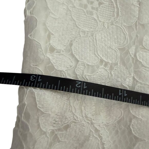 NWT Guess white lace flounce hem dress Lace 4 - Picture 8 of 8